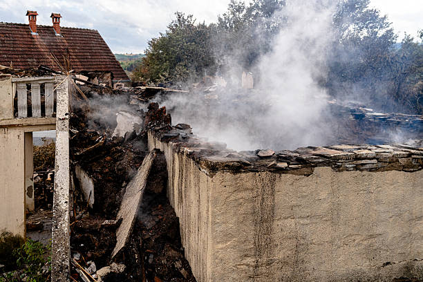 Professional Emergency Fire Cleanup technician working in Fairfax, OH